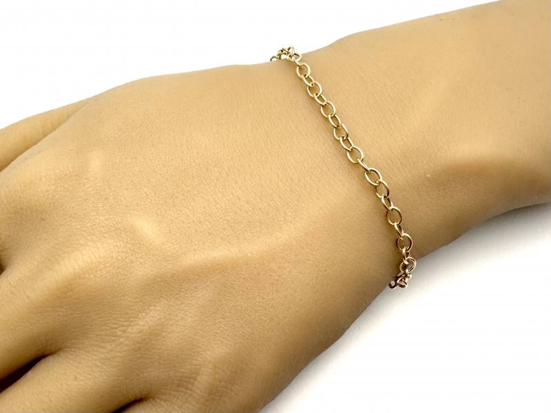 9ct Gold Cast Belcher Bracelet 15mm - Northumberland Goldsmiths