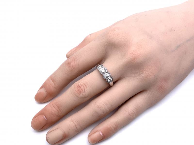 Billie 4 Stone Stacking Ring