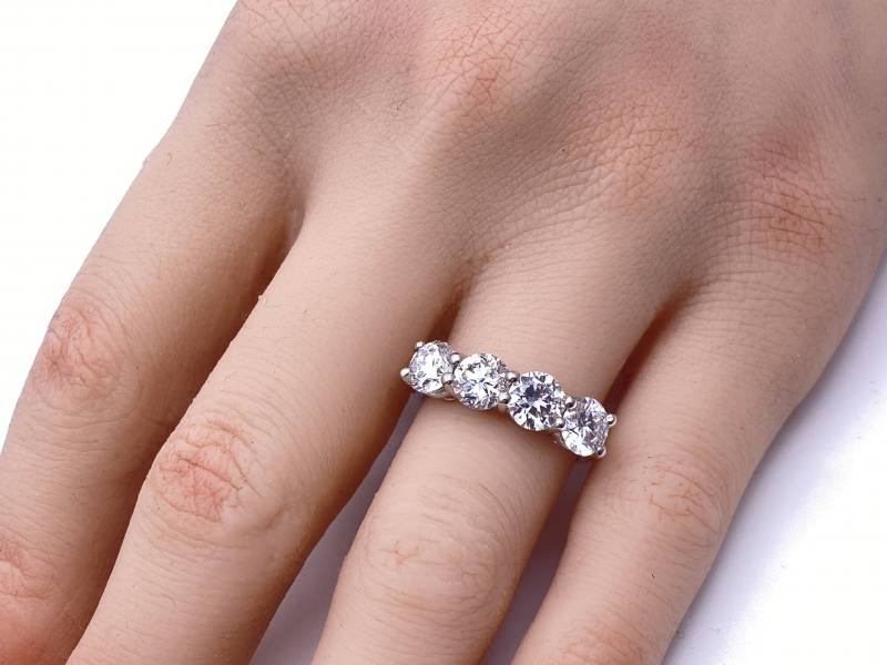 Bare 4-Prong Round Cut Engagement Ring