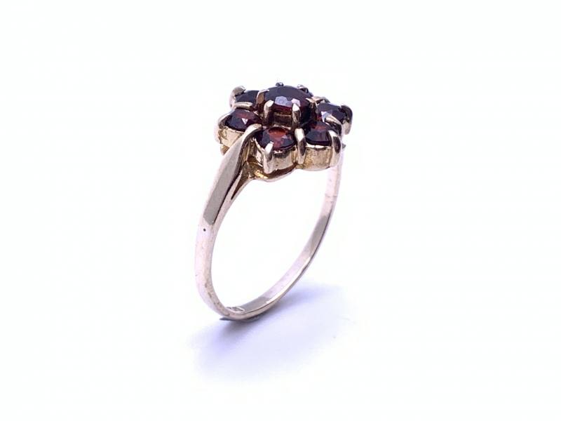 3.05ct Garnet And 18ct Yellow Gold Dress Ring - Antique 1918 | 981962 |  Sellingantiques.co.uk