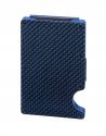 Tech Wallet In Black + Blue Carbon